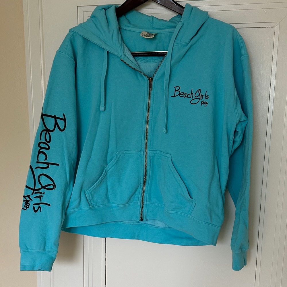 Comfort Colors Teal Beach Girls Hoodie